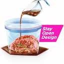 Pack of 3, Ziploc Gallon Food Storage Freezer Bags, New Stay Open Design with Stand-Up Bottom, Easy to Fill, 28 Count