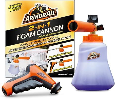 2-in-1 Foam Cannon Kit, Car Cleaning Kit Connects to Power Washers and Garden