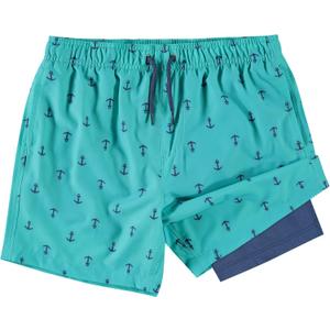 Kanu Surf Boys Adventure Boys Swim Trunks with Compression Liner Quick Dry Stretch Swimsuit (15-16, Shoreline Green)