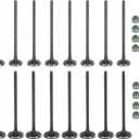 16pcs Engine Intake and Exhaust Valve Kit with Valve Seals for Honda Civic Del Sol 1.6L 1.7L 1992-2005 SOHC D16Z6 D17A1 A2 A6