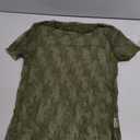 Women's Floral Sheer Mesh Lace Tops Mock Neck Short Sleeve Shirt Sexy See Through Top Y2k Blouses, M