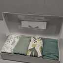 Yoofoss Muslin Swaddle Blankets, Organic Baby Blankets, 47 x 47 Inches Receiving Blanket for Baby Boys and Girls, Baby Essentials for Newborns Soft Breathable (Green & Leaves)