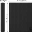 16 Pocket Toploader Binder,Holds 640 3”x4” Toploader Hard Cases,Sleeves Card Collection Binder,20 Double Sided Pages,Compatible with Trading & Sports Holder(Black)