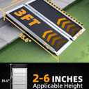 VNN Portable Wheelchair Ramp 3FT, Non-Slip Aluminum Ramps for Wheelchairs for Home, Handicap Wheelchair Ramps for Home Steps, Aluminum Loading Dock Plates, Doorways, Curbs, Stairs