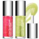 Jolilab Lip Oil, Hydrating Lip Glow Oil Plumping Glass Finish Moisturizing Lip Gloss Lip Tint Extract Lip Oil Tinted for Dry Lip and Lip Care (0.34 Fl Oz (Pack of 1), 01#lipoil+02#lipoil)
