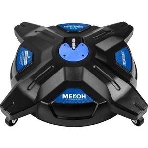 MEKOH 16.5 Pressure Washer Surface Cleaner, Large Lightweight Driveway Pressure Washer Attachment 3600PSI, 4 Caster Wheels, 1/4 Quick Connect, Universal Gas & Electric Power Washer Surface Cleaner