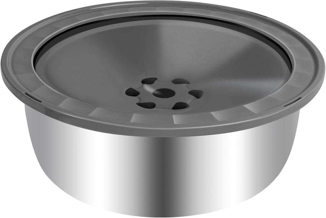 No Spill Dog Water Bowl, 3.5L Large Slow Drinking Pet Water Dish, Non Spilling Stainless Steel Messy Drip & Splash Proof Water Feeder Dispenser Slobber Stopper for Dogs No Spill Dog Water Bowl, 3.5L Large Slow Drinking Pet Water Dish, Non Spilling Stainless Steel Messy Drip & Splash Proof Water Feeder Dispenser Slobber Stopper for Dogs
