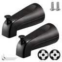 2 Pack Slip on Tub Spout with Diverter, Compatible with American Standard 8888026.002 Tub Spout, Bathroom Bathtub Faucet, Fits 1/2" Copper Water Tube(5/8" Dia), 5/32" Hex Wrench (Oil Rubbed Bronze)