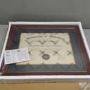 15x18 Diploma Frames with 11x14 Black Mat Display Documents 11 x 14 or 15 x 18 without Mat, 14x11 Cherry Red Frame for Wall Mounting