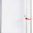 SWANCROWN Locking Bulletin Boards Enclosed Noticeboard White Glass Message Boards Indoor for School Office 38x38 inches (12xA4) (Silver Frame)