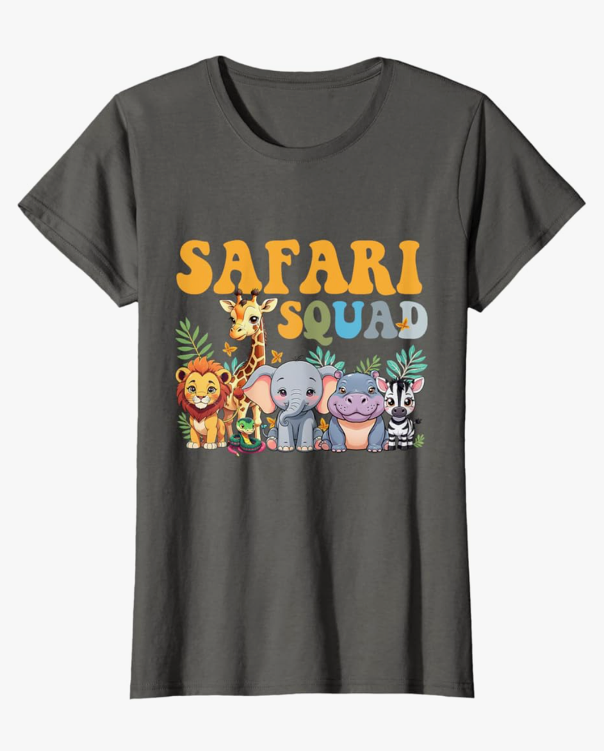 Safari Squad Zoo Jungle Animal Birthday Family Matching T-Shirt XL