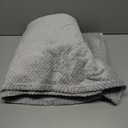 PAVILIA Light Gray Throw Blanket for Couch, Twin Bed, Soft Fleece Throws for Sofa Chair, Fuzzy Waffle Textured Blanket, Cozy Warm Lightweight All Season Blanket Throw, 60x80