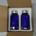 Ritadeshop Retro Glass Salt and Pepper Shakers (Cobalt Blue)