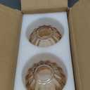 2 Pcs Amber Glass Tulip Lamp Shades Small Flower Art Sconce Shade E26 Base 1.65" Top x 4.45" Dia. x 4.33" H Mini Lampshades Replacement for Table Chandelier Decor Vanity Pendant Light Cover