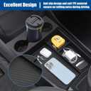 Lower Center Console Organizer for 2022-2026 Rivian R1T & R1S Accessories, Floor Console Storage Tray Insert with Cup Holder