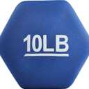 Amazon Basics Neoprene Dumbbell Hand Weights for Exercise and Muscle Toning, 10 Pound, Pair