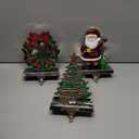 Christmas Stocking Holders for Mantel Set of 3, Christmas Stocking Hangers for Mantle Decorations Fireplace Stocking Hangers Mantle Hooks for Stockings Xmas Decorations Home Indoor (Silver, Pack of 3)