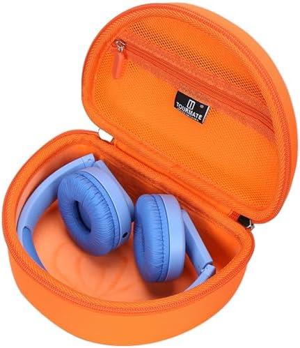 Tourmate Hard Travel Case for Philips K4206 Kids Wireless On-Ear Headphones/iClever HS19 Kids RORSOU R10 On-Ear Headphones, Protective Carrying Storage Bag (Case Only)