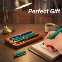 Rollerball Pen Smooth Writing Ball Point Pens with Schmidt Refills, Luxury Metal Journal Pen Gift Box Set for teacher classmate graduationpen for journaling Nice Fancy Luxury