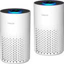 2 Pack Air Purifiers for Bedroom Home, Cobectal Air Cleaner with H14 True HEPA 3-in-1 Filter for Room up to 1050 ft, Aroma Function, Sleep Mode, Portable Air Purifiers for Office, Dorm, RVs, White