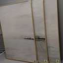 Framed Extra Large Sage Green Abstract Wall Art for Living Room, 3 Piece Modern Landscape Canvas Artwork for Walls, Minimalist Prints Wall Decor for Bedroom, Kitchen, Office, Hallway, 24x36 Inch