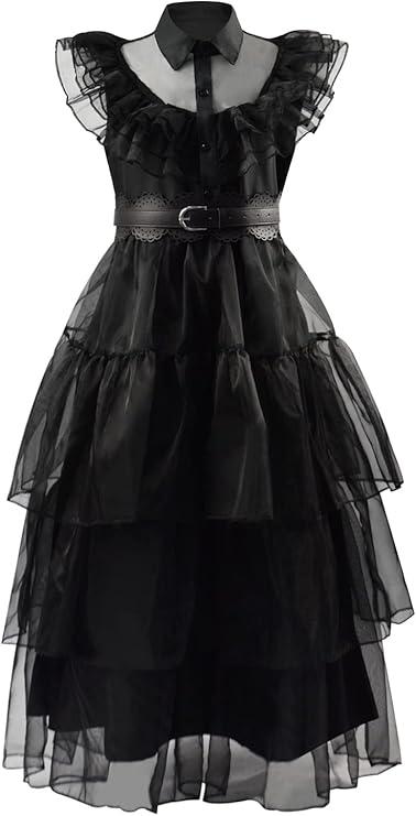Halloween Costumes For Girl Family Cosplay Costume Dress Black 130