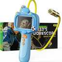 Borescope Camera Toy with Light for Kids - STEM Science Educational Toy for 4 5 6 7 8 9 10 Years Old Boys Girls Birthday Gift, Snake Scope Camera for Outdoor Camping Nature Exploration (Blue)