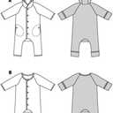 Burda Style X09235BURDA Babies' Jumpsuit Sewing Pattern Packet, Design Code B9235, Sizes 1M-3 (56-98)