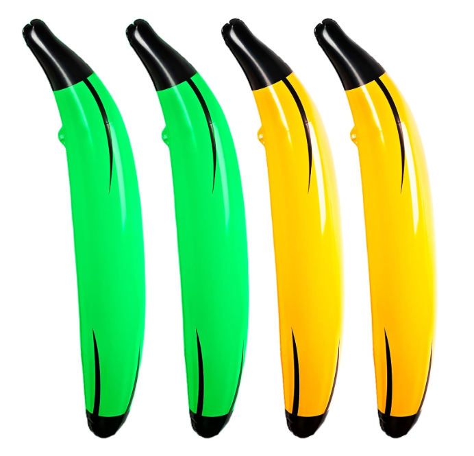 4 Pcs 70 Inch Green Inflatable Banana Jumbo Banana Balloon Large Blow Up Banana Huge Banana Floats for Bridal Shower Wedding Bachelorette Summer Pool Party Brand: Sonarun