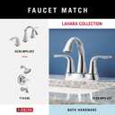 DELTA FAUCET 73835 Lahara Wall Mounted Towel Hook in Polished Chrome (Robe Hook (Pack of 1))