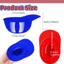 Alaeseje 36 Pack Plastic Baseball Helmet Bowl,8 oz Mini Ice Cream Dessert Baseball Cap Bowls,Party Snack Cups for Birthday Party Supplies