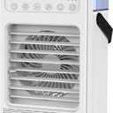 Portable Air Conditioners, Mini Air Conditioner Personal Evaporative Air Cooler with 4 Speeds 7 Colors, 600ML Portable Ac Unit Fan 2 Cool Mist Cooling Fan for Room Office Car