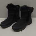 Lands' End Expedition Waterproof Insulated Womens Snow Boots, Lace Up or Slip On Winter Boots for Women, Medium or Wide Width Sizes 6 to 11, Black, Brown, Blue, White or Grey Winter Shoes (8)