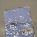 Makkrom Boys Button Down Short Sleeve Linen Shirts Casual Summer Beach Lapel Collar Top Shirts Blue (Blue)