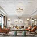 STICKGOO PVC Ceiling Tiles, 2'x2' Glue Up Ceiling Panel White to Prevent Breakage Cover 48 Sq. Ft, Pack of 12 Tiles