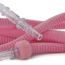 Hookah Hose 6.75ft Washable Hookah Hose with Detachable Mouth Tips Soft Textile Covering Durable Shisha Pipe (Pink)