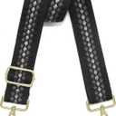 1.5" Wide Purse Strap Adjustable Replacement Gold Hardware Long Crossbody Bag Strap for Thick Shoulder Bags Canvas Handbags Straps