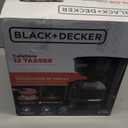 BLACK+DECKER 12-Cup Coffee Maker with Easy On/Off Switch, Easy Pour, Non-Drip Carafe with Removable Filter Basket, Vortex Technology, Black