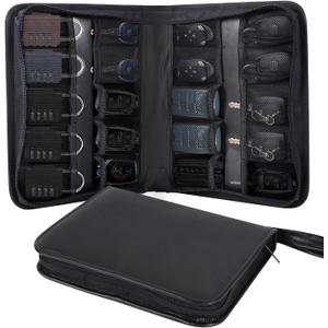 Portable Zippered Key Case,Car Key Holder Leather Key Organizer Case Combination Lock Storage Bag Key Binder Zipper Key Organizer Box Car Service Key Box Portable Manager & Landlord Key Holder Book