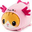 JOYIN Axolotl Plush Toy, Kawaii Axolotl Cat Plush Toy, 11" Soft Plushie, Cute Stuffed Animal Pillow for Kids and Adults, Birthday Gift for Boys and Girls