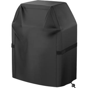 Grill Cover, 32 inch Small Gas Grill Cover for Outdoor Grill, Waterproof, Weather Resistant, UV & Fade Resistant, BBQ Grill Cover with Hook and Loop Straps, Black
