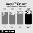 Pelican Protector iPhone 17 Pro Max Case [Compatible with MagSafe] Rugged Magnetic Phone Case with 16ft Military-Grade Drop Protection - Heavy Duty Phone Cover for iPhone 17 Pro Max- Black