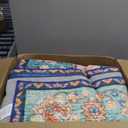 Terrug 6x9 Area Rug for Living Room, Vintage Washable Rugs with Non-Slip Backing for Bedroom, Low Pile Stain-Resistant Boho Carpet for Dinning Room Drom Farmhouse Home Decor (Rust)