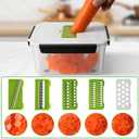 5 PCS Fruit storage Containers for Fridge with Removable Colander and Chopper Set, Leakproof Food Storage Containers with lids, Dishwasher & Microwave Safe Produce Containers to Keep Fruits Fresh
