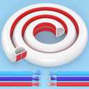 2 x 39 Inch Wall Cord Hider Self-Adhesive Flexible for TV Home Audio RG6 Coaxial Cable, PVC Cable Concealer for Home and Office, Cover Cable Raceways, White (1 M)