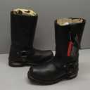 Milwaukee Leather Men’s Classic Harness Motorcycle Rider Boots (Black) Size: 9