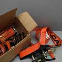 VULCAN Car Tie Down with Snap Hooks - Lasso Style - 2 Inch x 96 Inch - 4 Pack - PROSeries - 3,300 Pound Safe Working Load