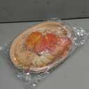 50 PCS Thanksgiving Paper Plates Large 9" X 11" Woodgrain Pumpkins Oval Plates Maple Leaf Napkins Disposable Autumn Dinnerware for Harvest Thanksgiving Party Decorations