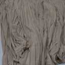 Dokotoo Womens 2023 Summer Buttons V Neck Tie Waist Flared Pleated Drape Long Sleeve Rompers Jumpsuits (Large, Taupe)