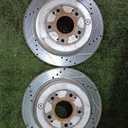 A-Premium 12.28 in (312 mm) Front Drilled and Slotted Disc Brake Rotors + Ceramic Pads Kit Compatible with Select Acura Models - RDX 2013-2018, ILX 2016, 6-PC Set